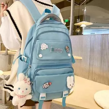 Школьная сумка для студенток, большая вместимость, рюкзак для старшеклассников младших классов, компьютерный рюкзак