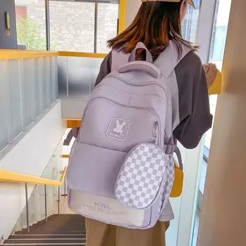 Школьная сумка для ученицы, от первого до шестого класса, сумка через плечо для средней школы белый