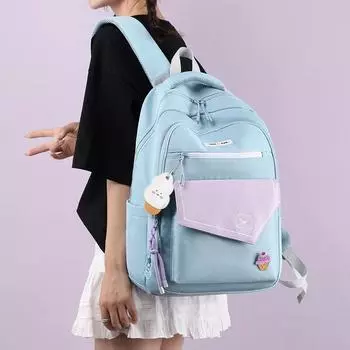 Школьная сумка для учеников начальной школы Рюкзак большой емкости в стиле колледжа для мужчин и женщин