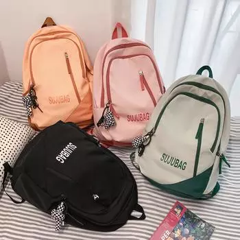 Школьная сумка для учеников средней школы 2024 года, новый мужской и женский рюкзак, сумка для компьютера, большая вместимость, модный легкий дорожный рюкзак