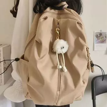 Школьная сумка для женщин-студенток колледжа Простой нишевый дизайн Sense Рюкзак Высокий уровень внешнего вида для учеников младших классов средней школы Отдых Путешествия Рюкзак