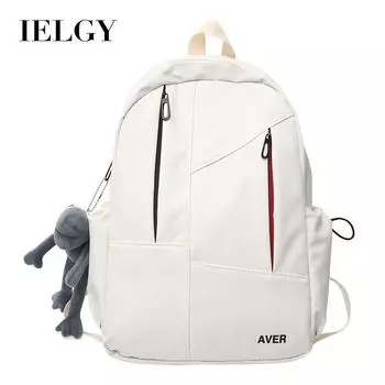 Школьная сумка IELGY, простой японский студенческий рюкзак, прочный рюкзак большой вместимости. белый