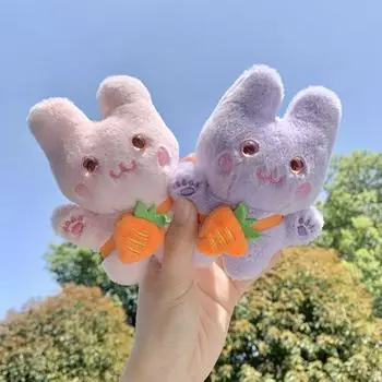 Подвеска для школьной сумки, мультяшное украшение для сумки, легкий милый телефон, автомобиль, кролик для студентов фиолетовый