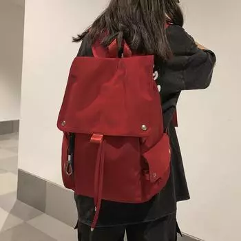 Школьная сумка Рюкзак для школьниц Рюкзак с застежкой на шнурке белый