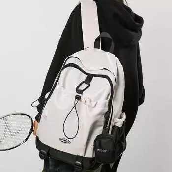 Школьная сумка. Высокая стоимость и большая вместимость. Для учеников младших и старших классов. Рюкзак. Легкий спортивный стиль. Повседневный и универсальный рюкзак. серый