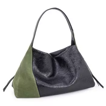 Школьная сумка женская брендовая сумка из высококачественной искусственной замши, большая вместимость, роскошная повседневная сумка-тоут m зелёный