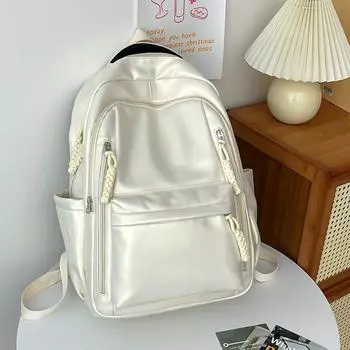 Школьная сумка женская студенческая большая вместимость школьница младшая средняя школа женская модель простой рюкзак для девочки рюкзак