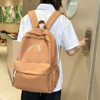 Школьная сумка, женский рюкзак для мамы, ученики младших классов старших классов, рюкзак большой вместимости чёрный