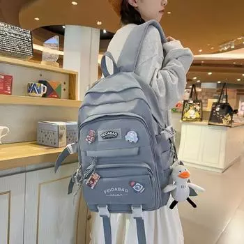 Школьная сумка, женский рюкзак для школьников младших классов, большая вместимость, рюкзак для школьников начальной школы белый