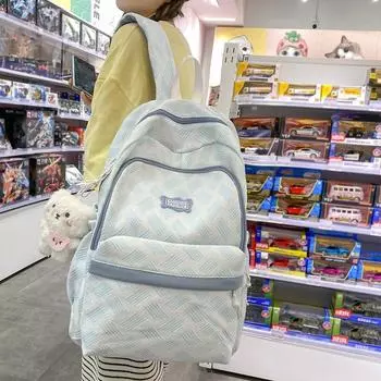 Школьная сумка, женский рюкзак для учащихся средней школы, большая вместимость