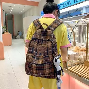 Школьная сумка, женский рюкзак для ученицы средней школы красный