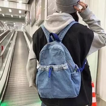 Школьная сумка Женский студенческий рюкзак Рюкзак чёрный