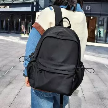 Школьники школьный рюкзак мужской модный рюкзак легкий досуг дорожная сумка компьютерный рюкзак сумка One Size чёрный