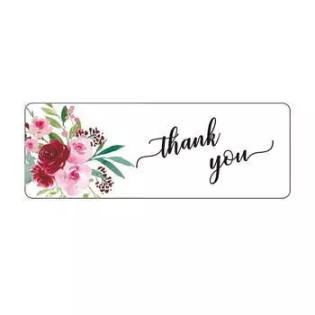 Школьные эстетические наклейки Сердце Спасибо Бутылка для воды X011 A01-120pcs-2.5x7.5cm