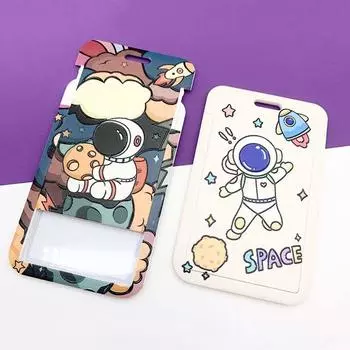 Школьные принадлежности Держатель удостоверения личности Подвесная веревка Рукав для карты Защитная крышка для автобусной карты Держатели для бейджей 9