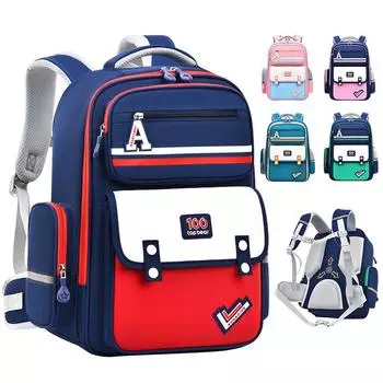 Школьные ранцы для учеников начальной школы. Защита позвоночника. Детские школьные ранцы для мальчиков и девочек. Уменьшают нагрузку на плечи благодаря защите талии. 43*31*16cm