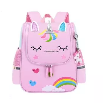 Школьные сумки для маленьких девочек, милый детский рюкзак, школьный рюкзак с изображением животных, рюкзак принцессы, школьный пенал, рюкзак для детского сада