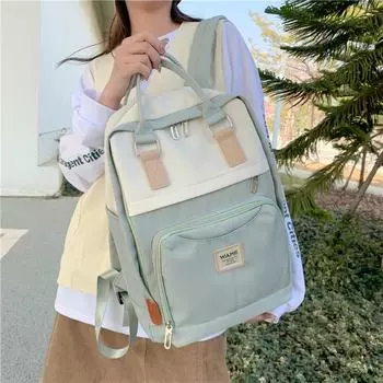 Школьные сумки рюкзаков контрастного цвета для школьных рюкзаков рюкзака для ноутбука девочек-подростков