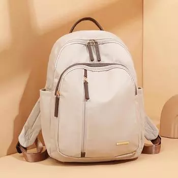 Школьный холщовый рюкзак, чистый цвет, простая и иностранная текстура, легкая дорожная сумка