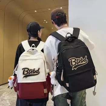 Школьный мужской рюкзак большой емкости для путешествий, женский школьный рюкзак для школьников красный