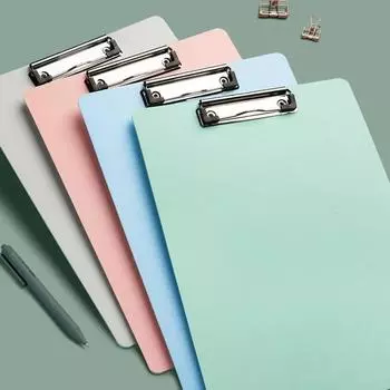 Школьный офисный пластиковый планшет для документов формата А4, держатель для бумаги, новая папка для файлов, блокнот для письма синий