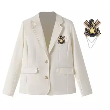 Школьный пиджак, выпускной, входной, косплей, школа JK High School, старшая школа, старшая школа, школьный культурный костюм [Angenster] куртка, униформа, церемония, белый