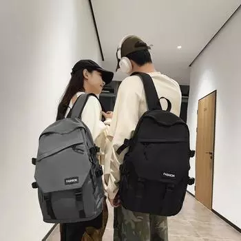 Школьный рюкзак большой емкости для мальчиков, рюкзак для младших классов средней школы чёрный