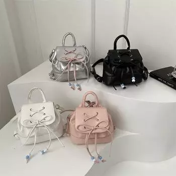 Школьный рюкзак большой емкости со шнурком, школьная сумка, модный женский рюкзак для студентов