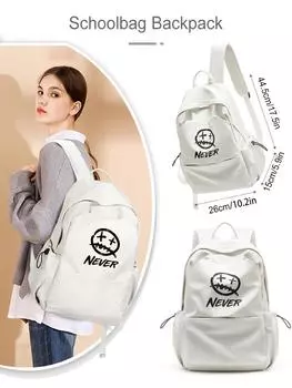 Школьный рюкзак большой вместимости для женщин, повседневные дорожные школьные сумки с принтом, рюкзак для ноутбука 14 дюймов для девочек и мальчиков-подростков