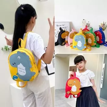 Школьный рюкзак для детского сада 2024 года, новый школьный рюкзак с изображением динозавра для детей 3-5 лет, рюкзак для раннего образования жёлтый