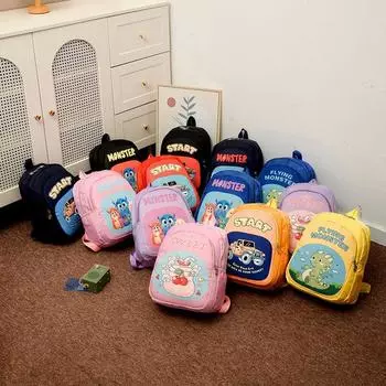 Школьный рюкзак для детского сада, для мальчиков и девочек 3-5 лет, рюкзак с рисунком из мультфильма, модный, контрастный цвет, большая вместимость, легкий детский школьный рюкзак