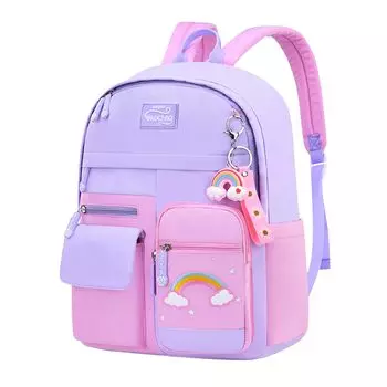 Школьный рюкзак для девочек Детский рюкзак для детей от 6 до 10 лет Детский рюкзак для девочек Легкий и водонепроницаемый бежевый