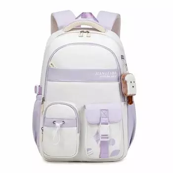 Школьный рюкзак для девочек, подростковая школьная сумка, водонепроницаемый, легкий, стильный, повседневный, нейлоновый, школьная сумка для девочек 3-9-го класса