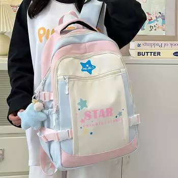 Школьный рюкзак для мальчиков и девочек, детский рюкзак в тон цвета фиолетовый