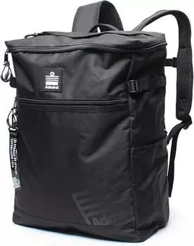 Школьный рюкзак для мальчиков и девочек, большой емкости 30 литров, школьный рюкзак с карманом для ноутбука, рюкзак, квадратный рюкзак, черный 30 л чёрный