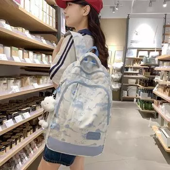 Школьный рюкзак для младших школьников, женский легкий дорожный рюкзак большой емкости чёрный