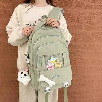 Школьный рюкзак для средней школы, женский, большой емкости фиолетовый