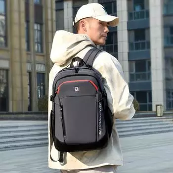 Школьный рюкзак для старшей школы, мужской рюкзак большой вместимости, женский рюкзак серый