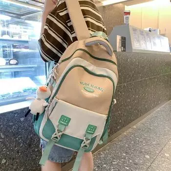 Школьный рюкзак для старшеклассников Campus High School, женский, большой емкости, дорожный рюкзак, мужской рюкзак с цветными блоками фиолетовый