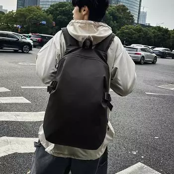 Школьный рюкзак для старшеклассников, мужская компьютерная дорожная сумка, легкий рюкзак большой емкости чёрный