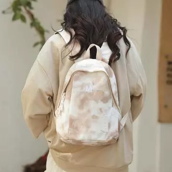 Школьный рюкзак для старшеклассников, школьный рюкзак с принтом тай-дай, цветной контрастный рюкзак, студенческий рюкзак хаки