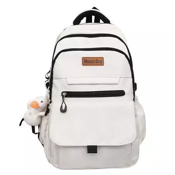 Школьный рюкзак для старшеклассников, женский рюкзак в стиле колледжа, мужской рюкзак чёрный