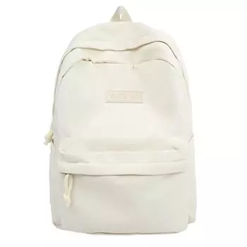 Школьный рюкзак для студента, большой емкости, женский рюкзак бежевый