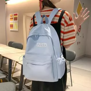 Школьный рюкзак для учащихся младших классов средней школы, рюкзак для учащихся старших классов чёрный