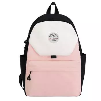 Школьный рюкзак для учащихся средних и старших классов, женский, большой вместимости, дорожный рюкзак, мужской, цветной рюкзак Small розовый