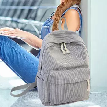 Школьный рюкзак для женщин, книжная сумка с регулируемыми плечевыми ремнями, дорожная сумка для отдыха на природе чёрный