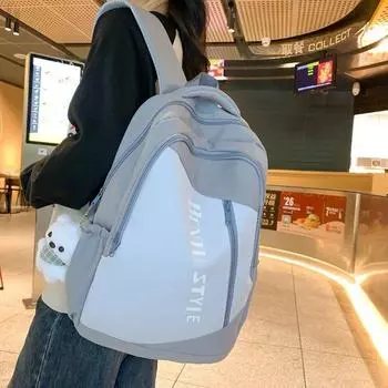 Школьный рюкзак для женщин, школьный рюкзак для школьников, студенческий дорожный рюкзак большой вместимости зелёный