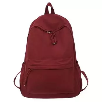 Школьный рюкзак женский кампус старшая школа студент рюкзак дорожный рюкзак бордовый