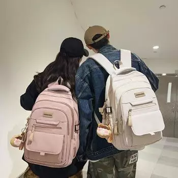 Школьный рюкзак мужской младшей средней школы большой вместимости школьный рюкзак женский старший школьный рюкзак розовый