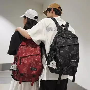 Школьный рюкзак, рюкзак для учащихся старших классов средней школы чёрный